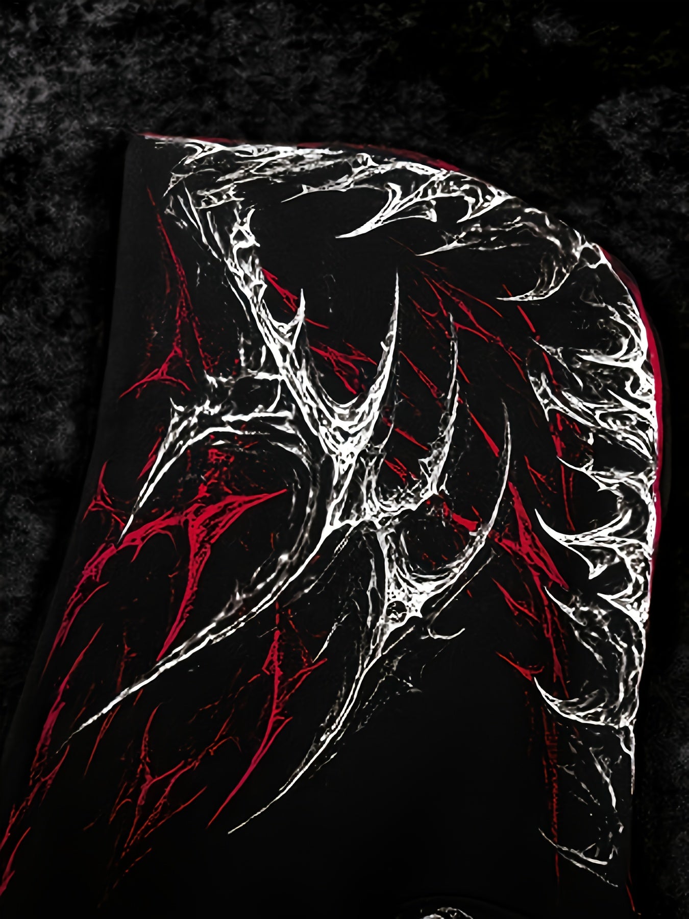 Men's Gothic Hoodie - Loose Fit Full-Zip with Pockets