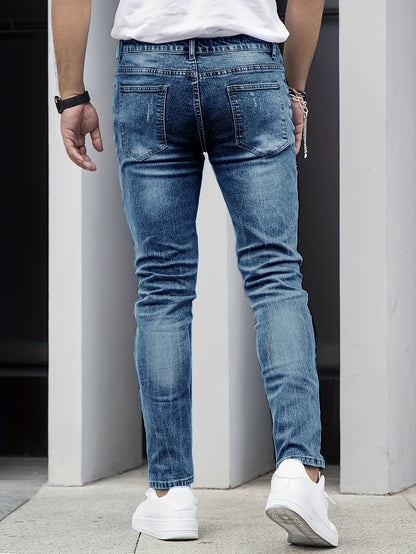 Men's Slim-Fit Stretch Denim - Button-Fly Skinny Jeans
