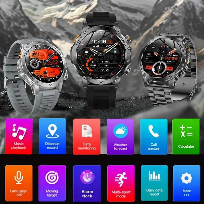 TKTKYY Smart Men's Watch AK87 - 4.32cm Touch 1000mAh IPX8