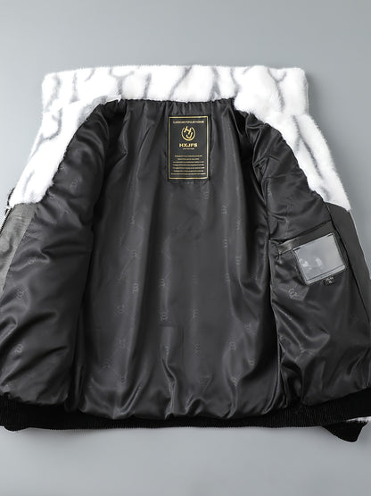 NOIR COUTURE “VANTAGE” Monogram Fleece Jacket