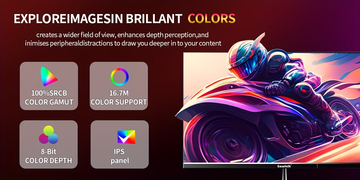 Gawfolk 24.5" Gaming Monitor - 200Hz Full HD IPS Flat Panel