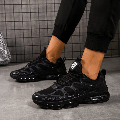 Men's Low-Top Sneakers - Breathable Fabric & Cushioned Sole