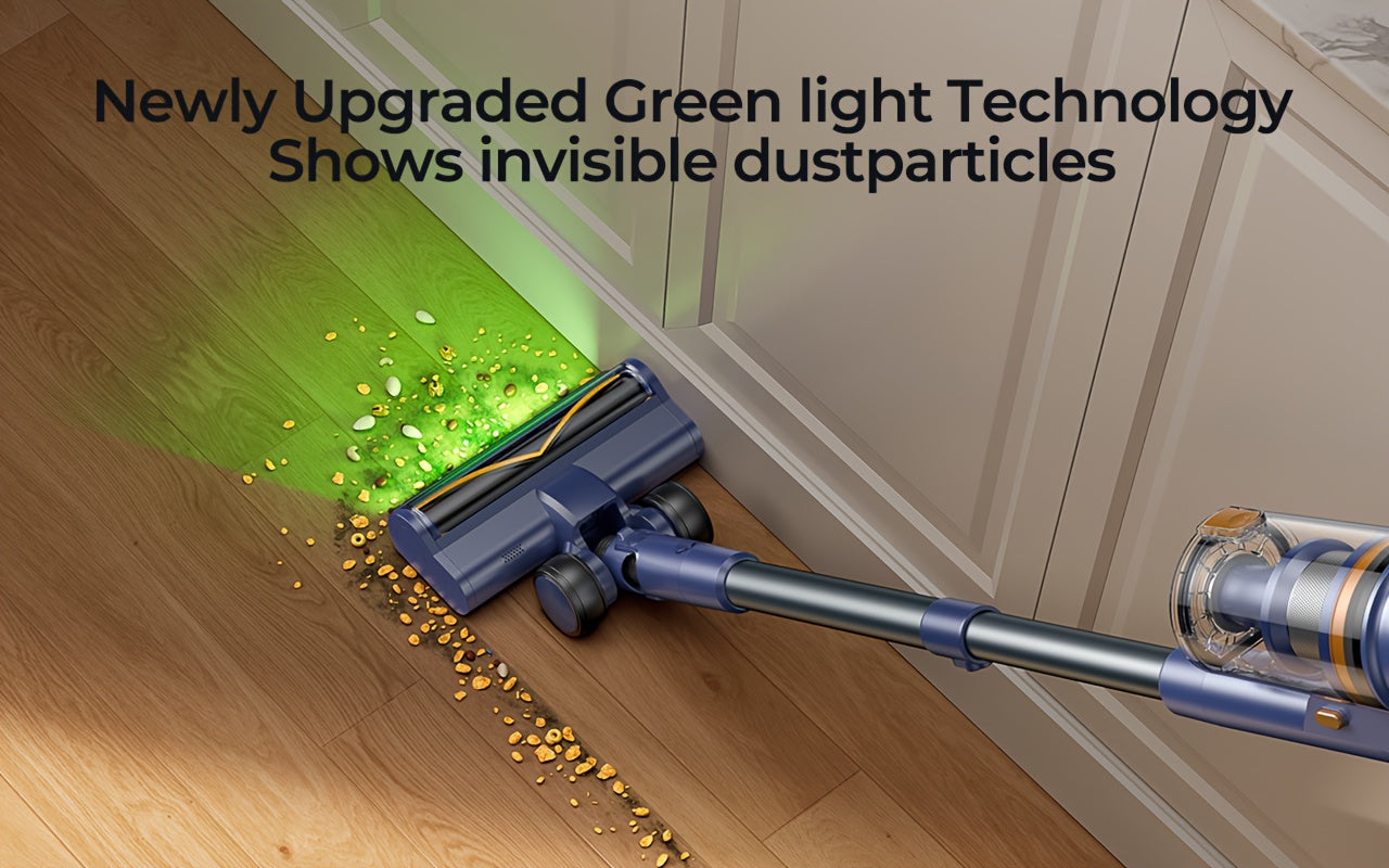 Laresar V11 Cordless Vacuum 650W 90Min - 46KPa 6-in-1 Touch Display