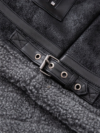 Men's Autumn-Winter Thickened Fleece-Lined Bomber Jacket