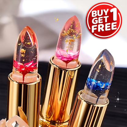 Crystal Flower Jelly Lipstick 1+1 free - Color-Changing Magic Lip Balm