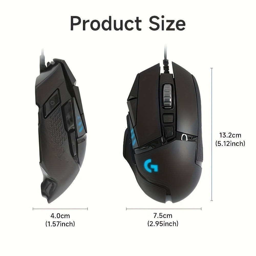 Logitech G502 HERO Wired Gaming Mouse - RGB with 11 Programmable Buttons
