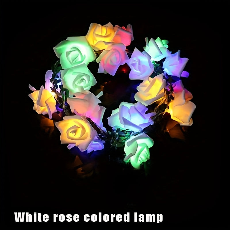 LED Rose Flower String Lights