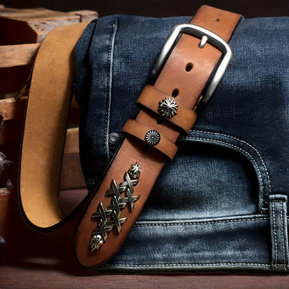 Handmade Top-Grain Leather Belt - Unisex