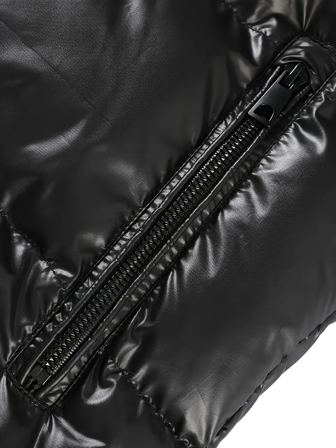 Men'S Heavyweight Winter Coat - Thick Insulated Hooded Jacket with Full-Zip Closure, Loose Fit Long Sleeve Outerwear for Cold Weather, Front Pockets - Black & Golden, Casual Formal Wear, Winter Jacket, Seasonal Fashion, Styli