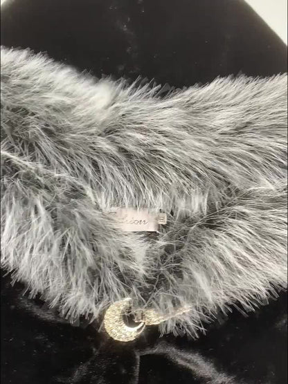 Plus Size Women's Faux Fur-Lined Hooded Coat