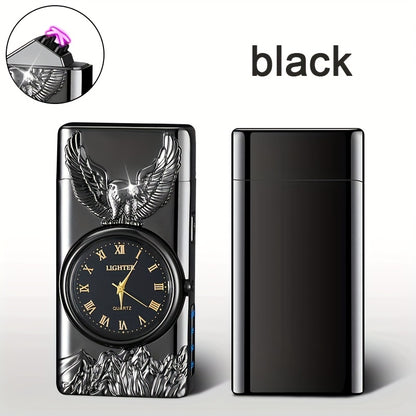 Dual Arc Plasma Igniter - 3D Eagle Relief LED USB Rechargeable