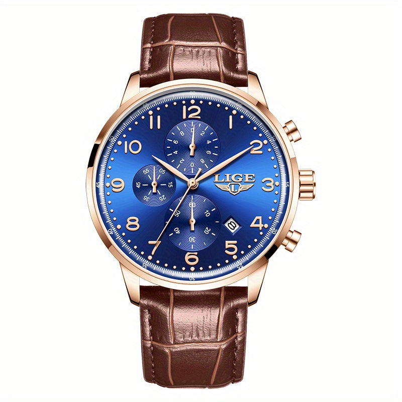 LIGE Men's Elegant Chronograph Watch