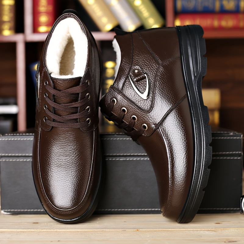 Men's Genuine Leather Winter Boots