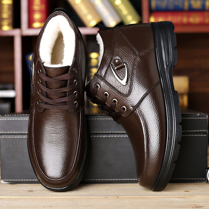 Men's Genuine Leather Winter Boots