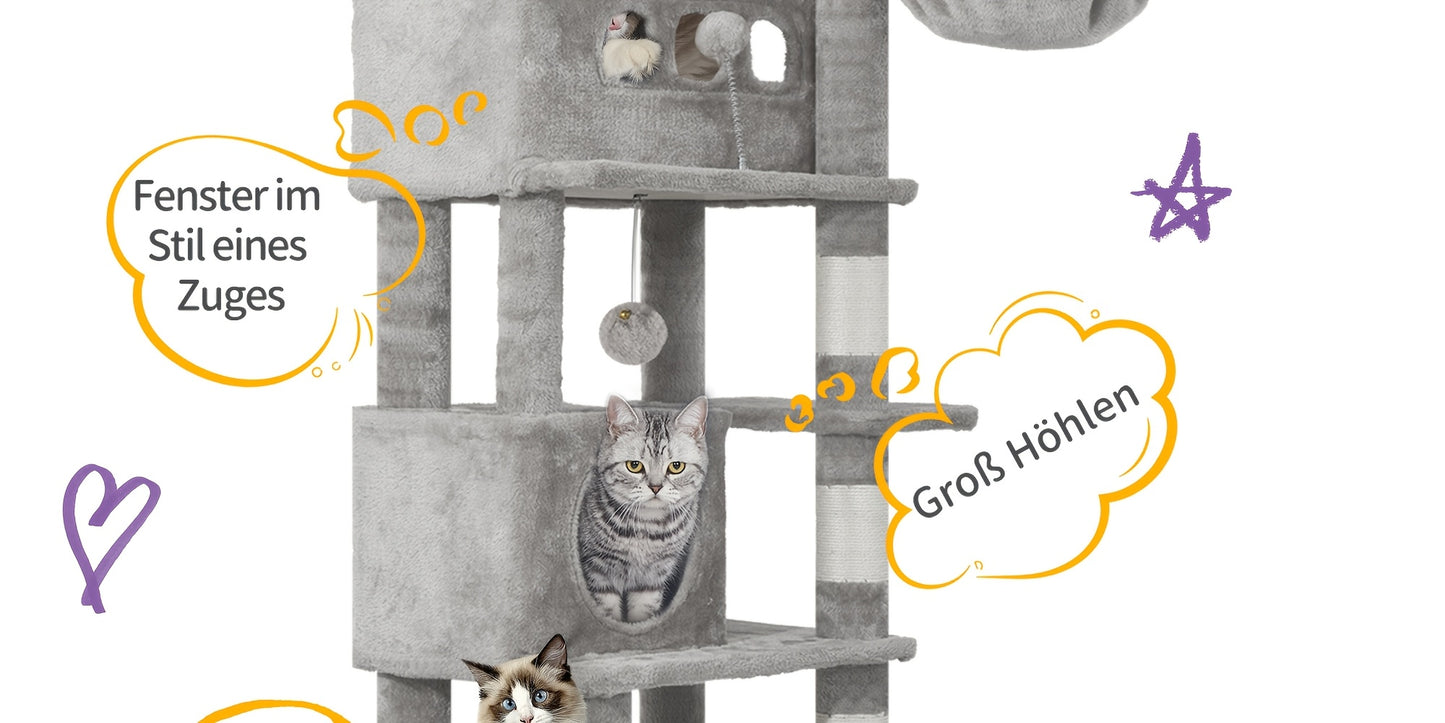 HZUANERI 170cm Large Cat Tree