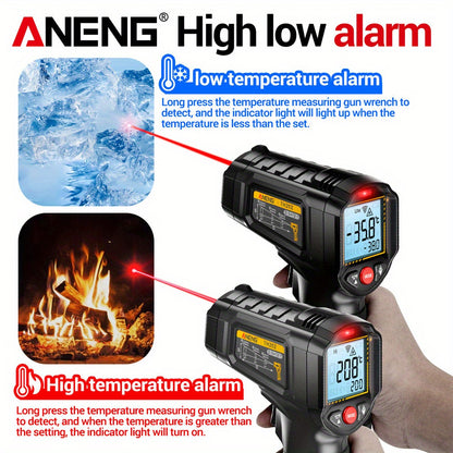 ANENG TH202 Thermometer Hygrometer - Non-Contact -50-600°C LCD