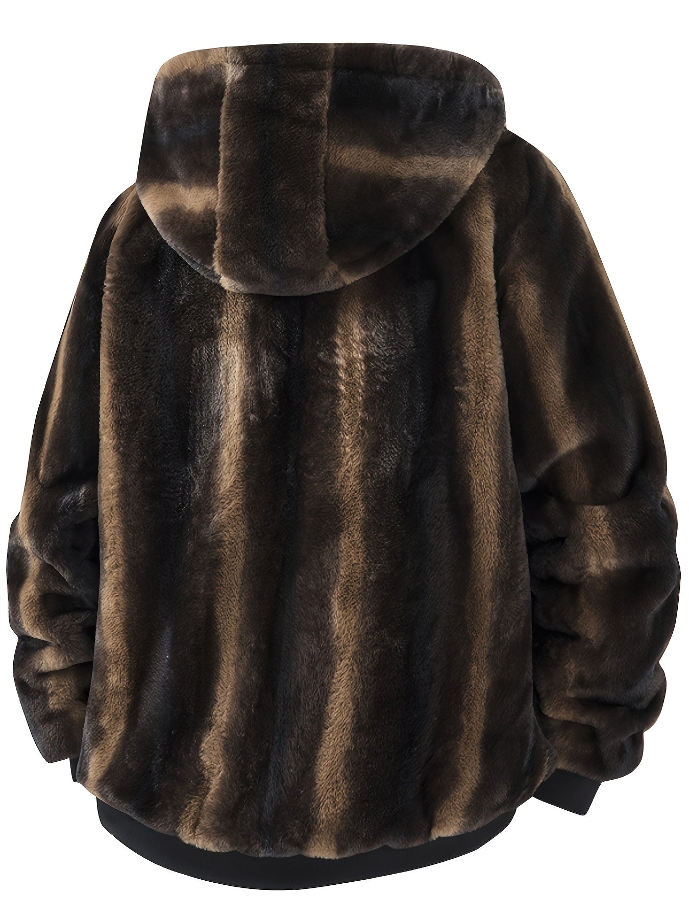 Men's Solid Hooded Jacket - Windproof & Warm