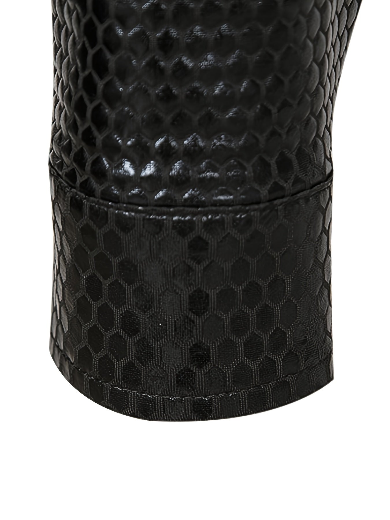 Men's 70s Disco Outfit - Diamond Foil Print Button-Up Shirt