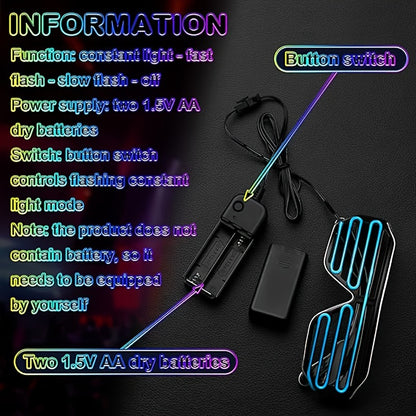 LED Party Glasses - Neon Eyes Glow-in-the-Dark Blinking Effect