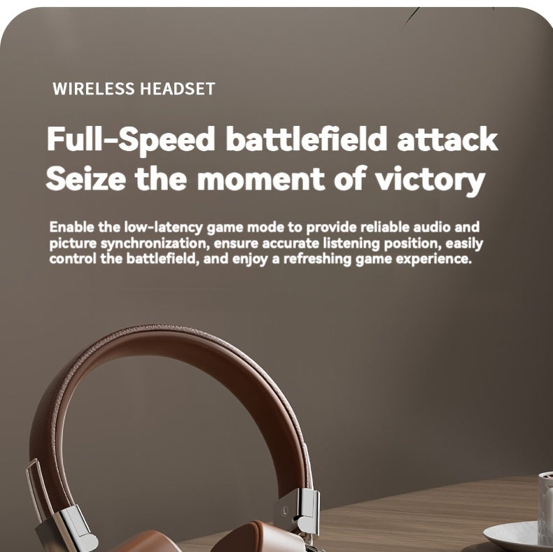 Retro Wireless Headphones - HiFi Deep Bass with 350mAh Battery