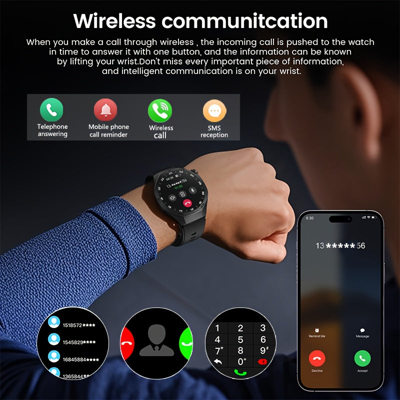 GPS GT5 Pro Men's Smartwatch - 3.86cm HD Display 100+ Sports