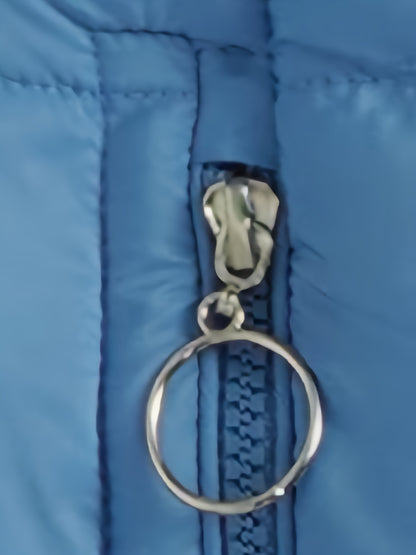 Plus Size Hooded Mid-Length Thick Warm Coat - Anti-Cold Zipper