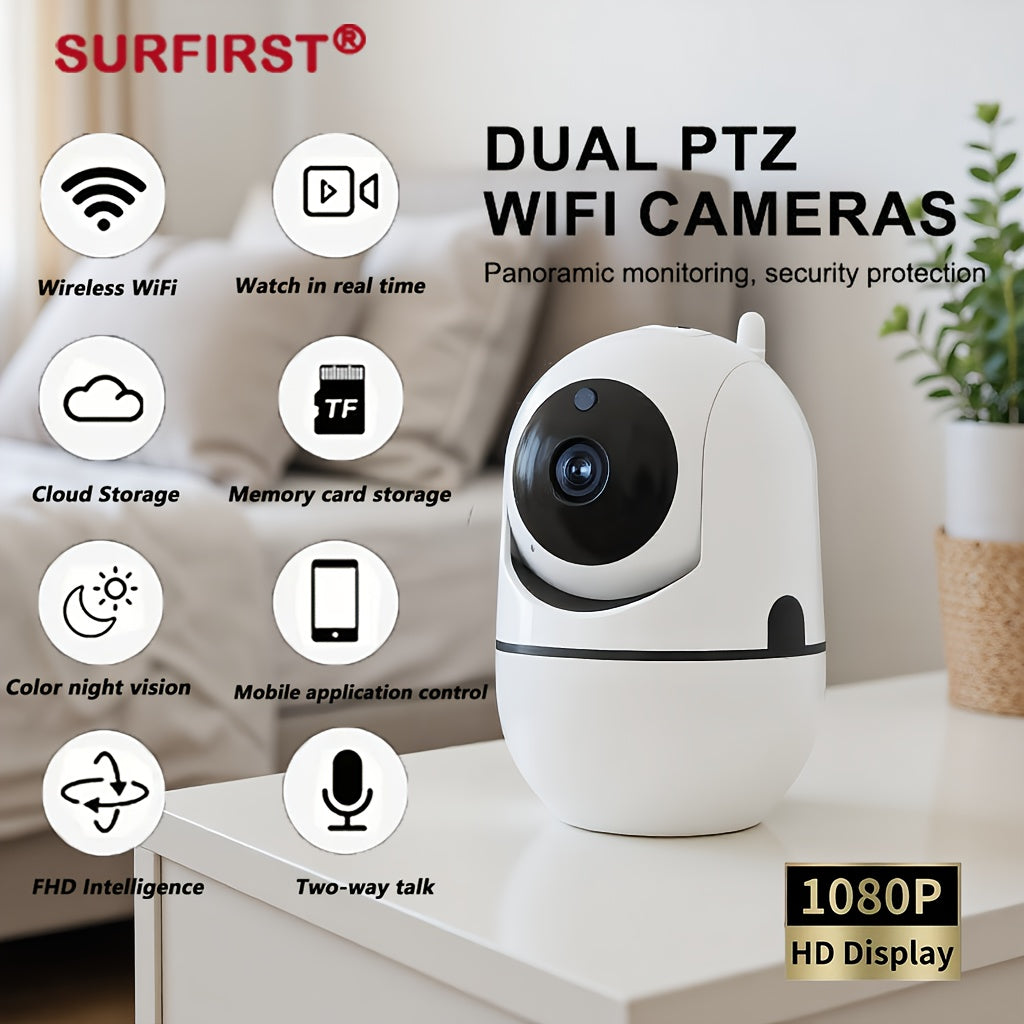 SURFIRST FHD WiFi Security Camera - AI Motion Night Vision