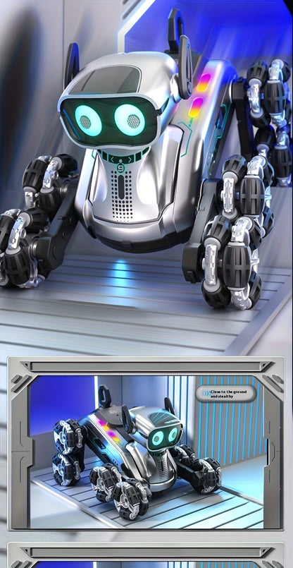 MechaPaw All-Terrain Robot Dog - 8-Wheel Remote Control Mechanical