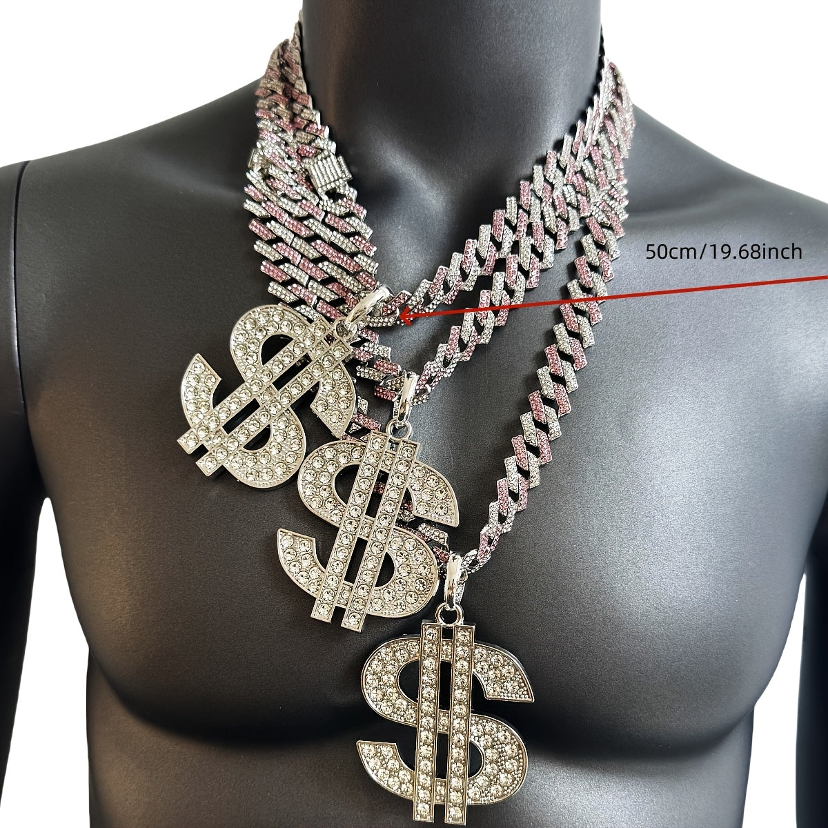 Men's Heavy-Duty Dollar Sign Necklace