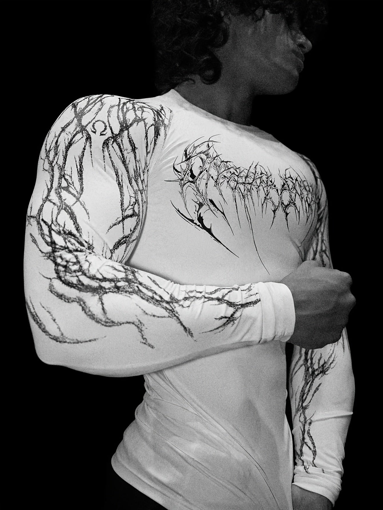 Men's Compression Long Sleeve Fitness Shirt - Muscle Fit