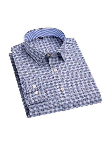 Men's 3-Pack Long Sleeve Oxford Shirts - Embroidered Chest Pockets