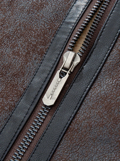 Men's Autumn-Winter Thickened Fleece-Lined Bomber Jacket