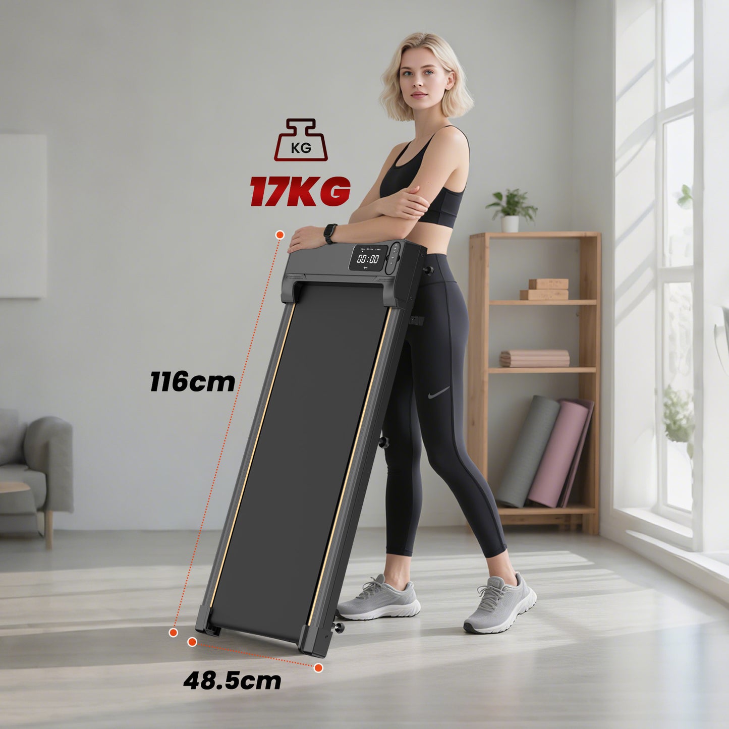Under-Desk Treadmill with Incline 4 in 1