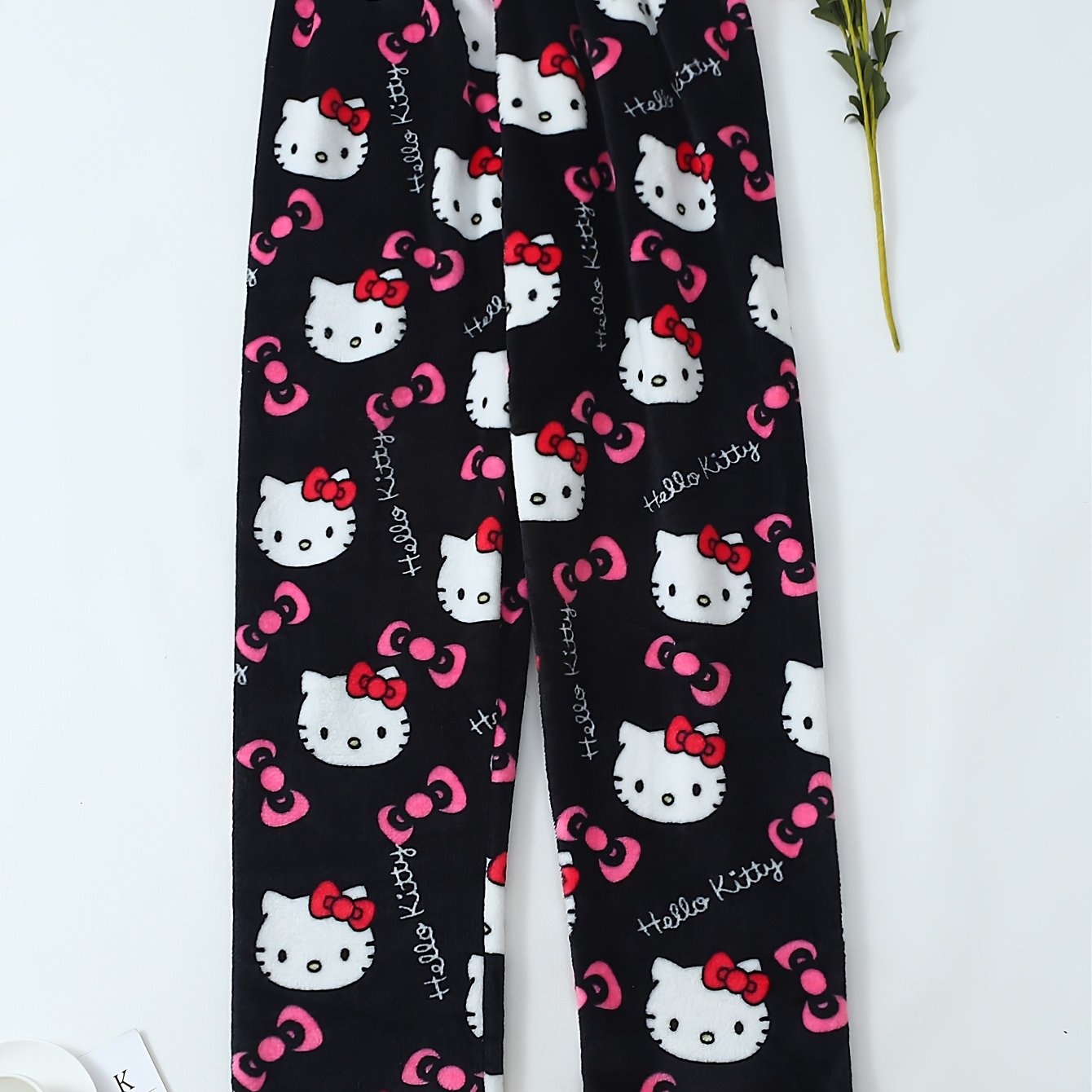 Hello Kitty Women's Flannel Sleep Pants - Thick Warm Winter