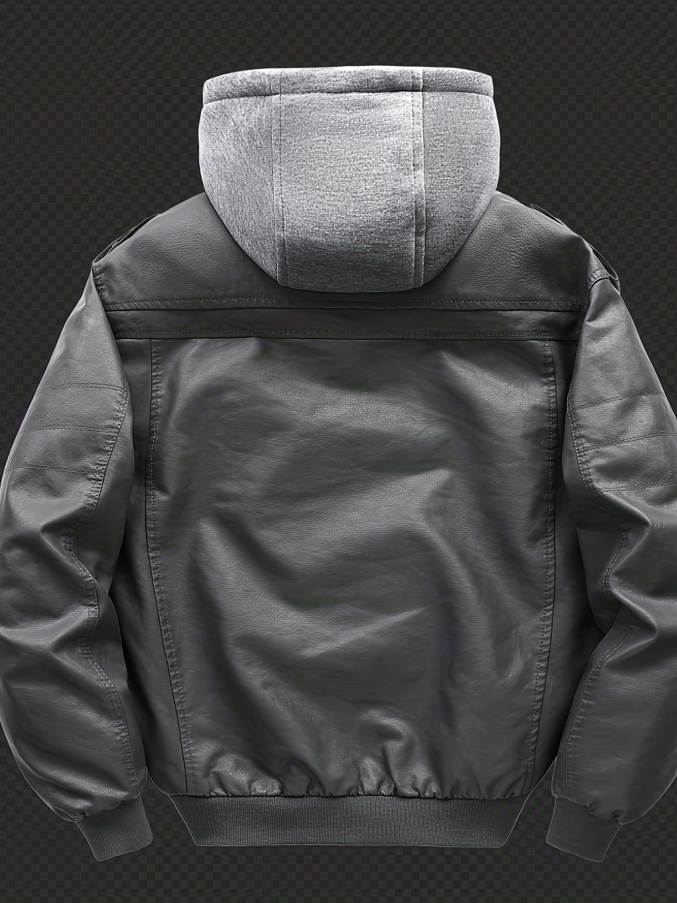 Men's Hooded Jacket - Full-Zip Zippered Pockets Lightweight