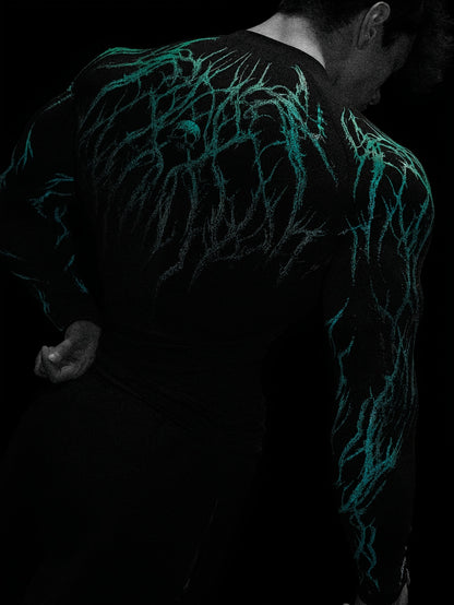 Men's Compression Long Sleeve Fitness Shirt - Muscle Fit