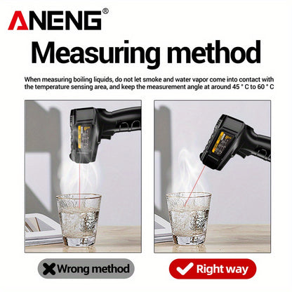 ANENG TH202 Thermometer Hygrometer - Non-Contact -50-600°C LCD