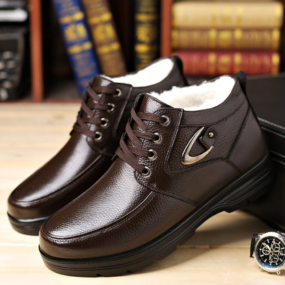 Men's Genuine Leather Winter Boots