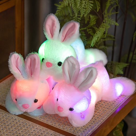 Glow-in-the-Dark Soft Bunny Plush Toy