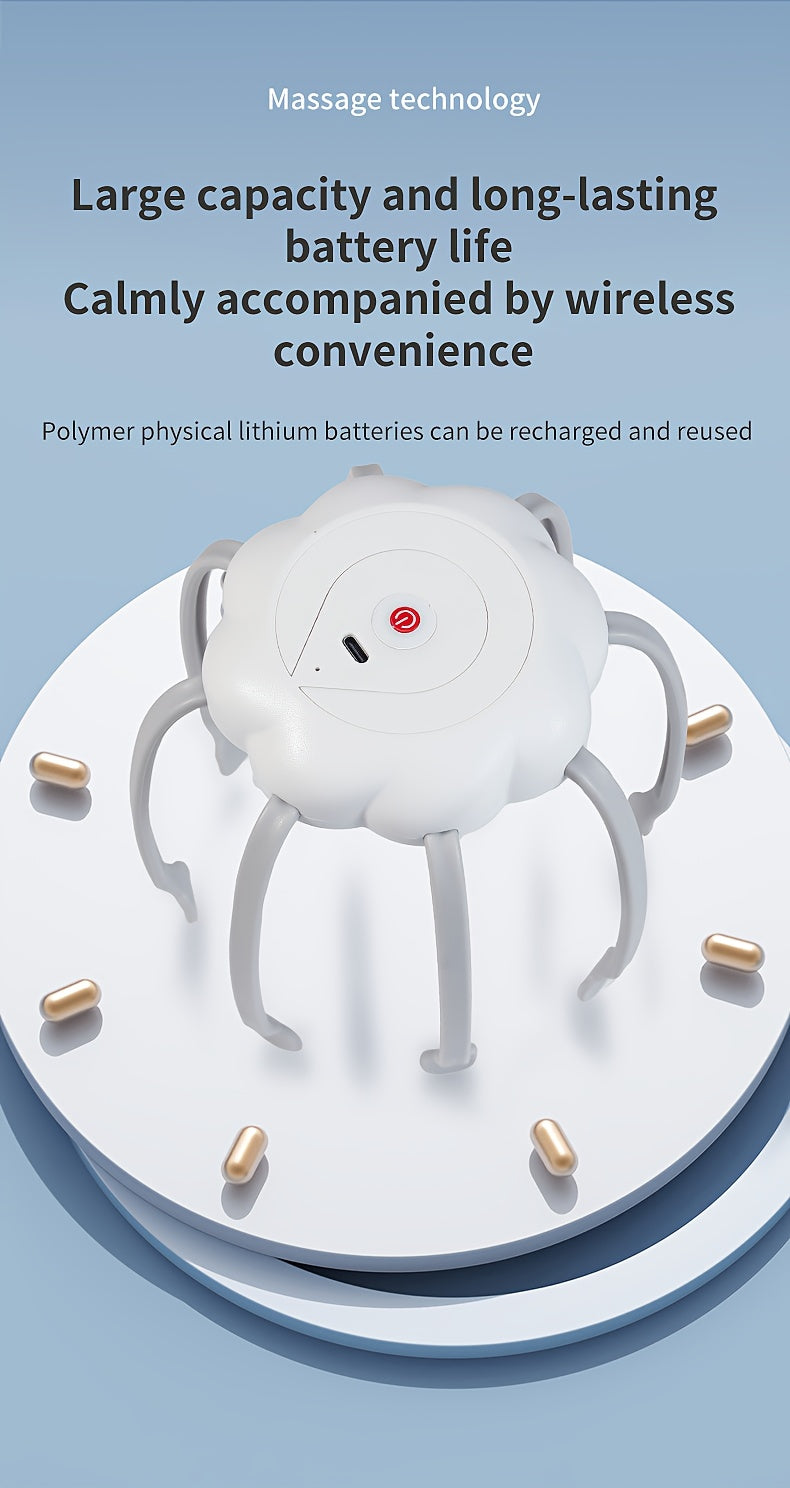 OctoRelax™ Electric Scalp Massager for Deep Stress Relief