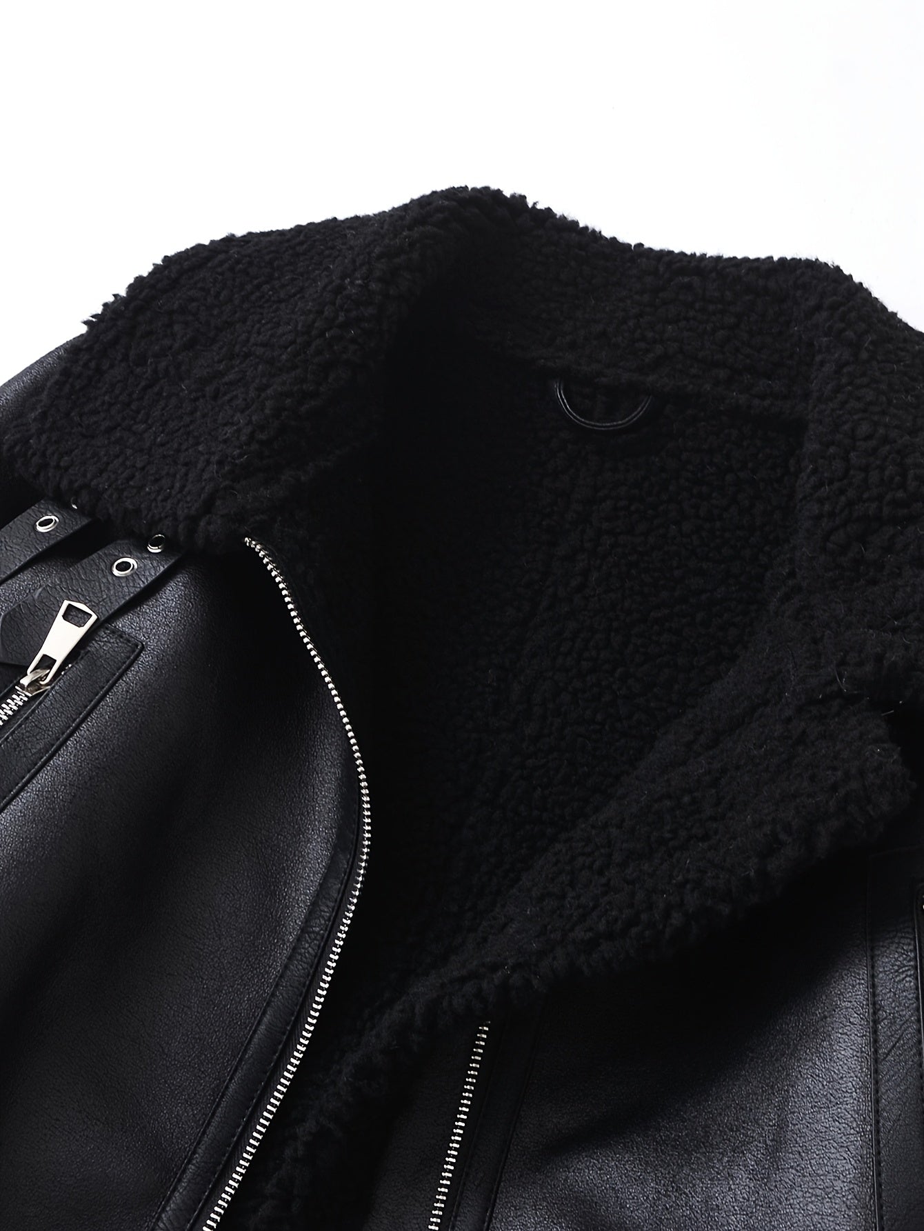 Women's Vintage Jacket - Belted Waist Zipper Cropped