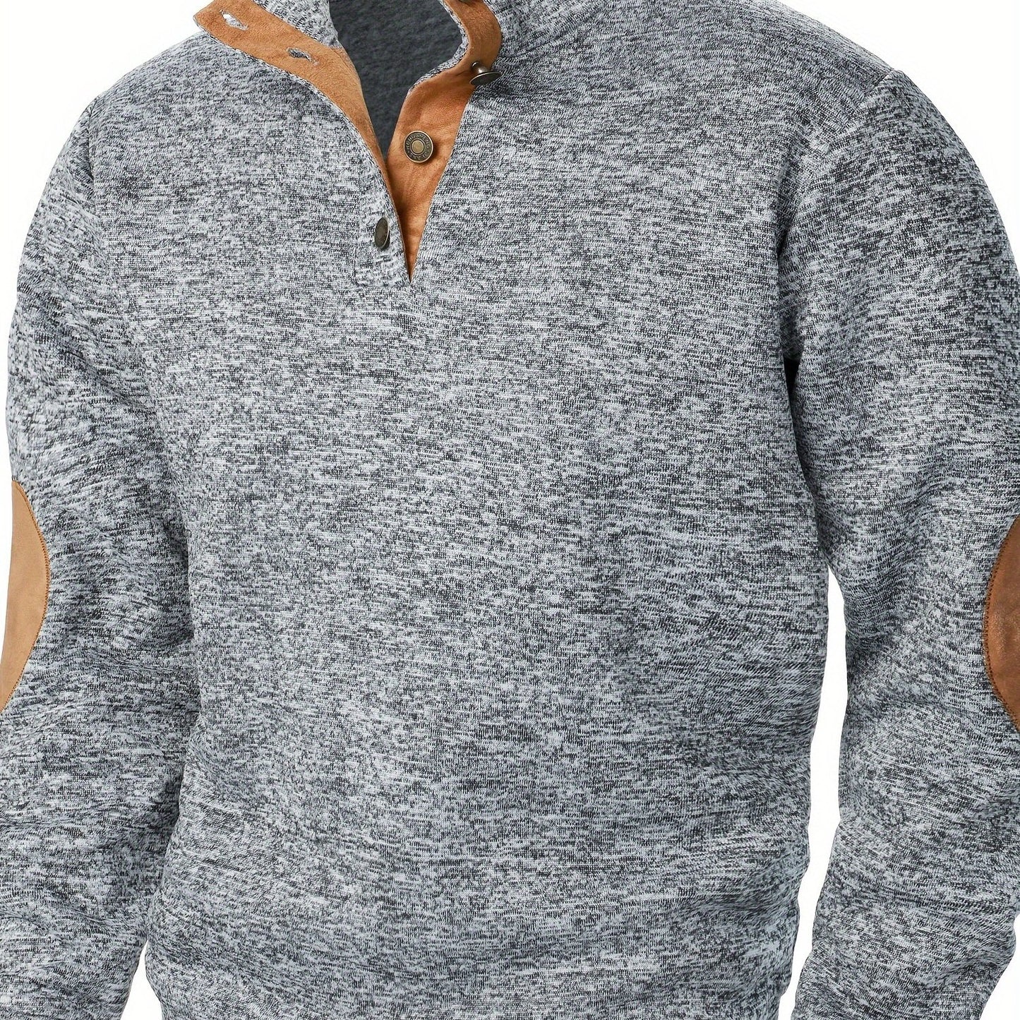 Men's Stand-Collar Casual Sweatshirt - Autumn Winter Long Sleeve