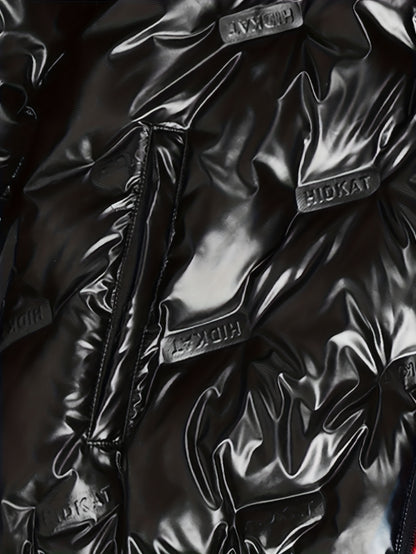 Men's Winter Puffer Jacket - Full-Zip Warm Coat Regular Fit