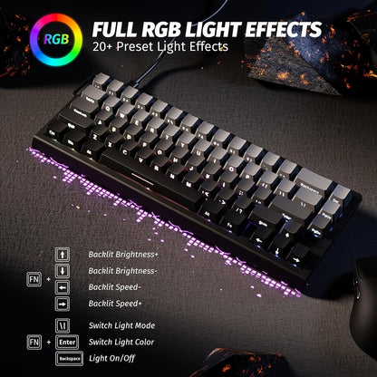 ATTACK SHARK X68HE Rapid Trigger Gaming Keyboard - Magnetic Switch