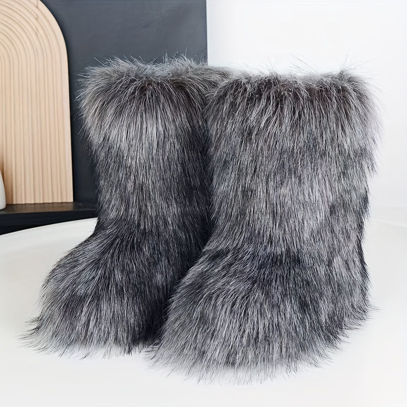 Women's Mid-Calf Faux Fur Boots
