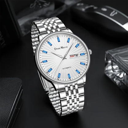 DNERWATCH Stainless Steel Mechanical Watch - Sapphire Crystal Automatic