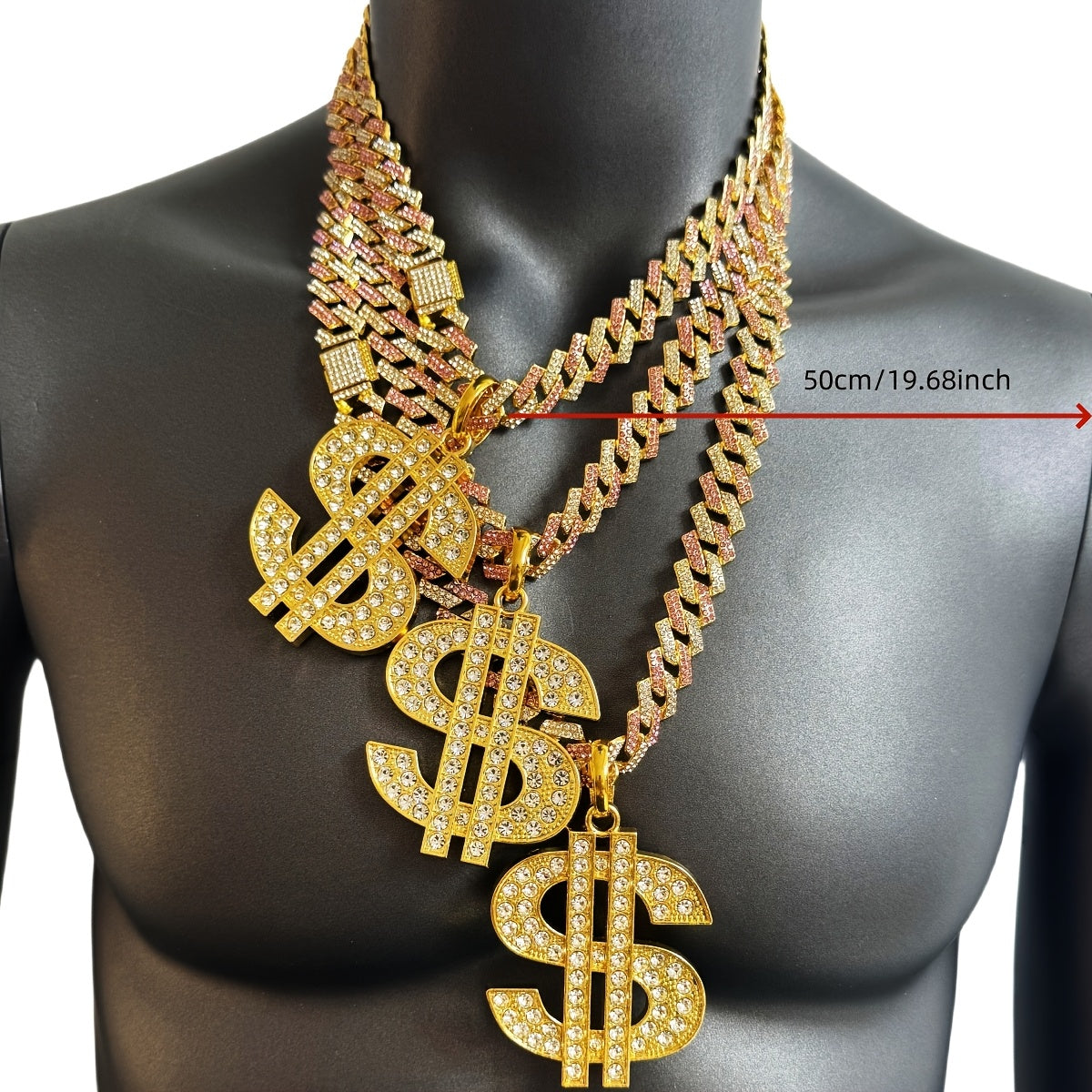 Men's Heavy-Duty Dollar Sign Necklace