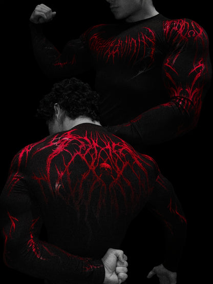 Men's Compression Long Sleeve Fitness Shirt - Muscle Fit