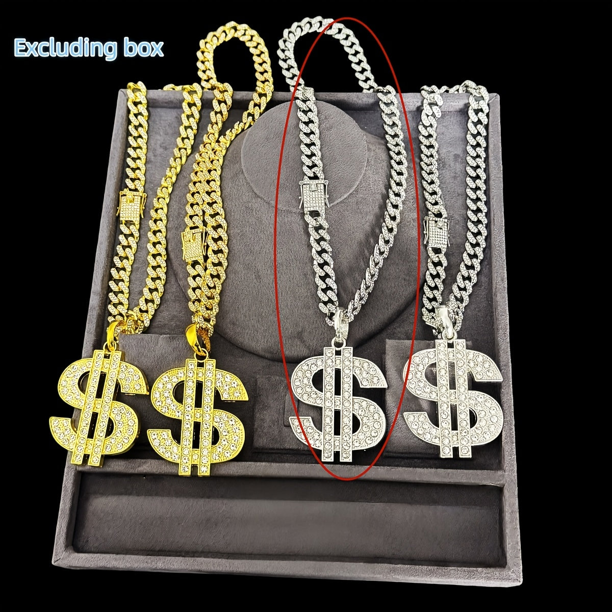 Men's Heavy-Duty Dollar Sign Necklace
