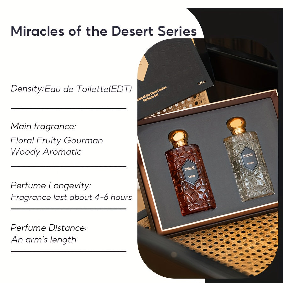 Sefralls Miracles Desert Series Perfume Set 100ml*2pcs - Gift Box